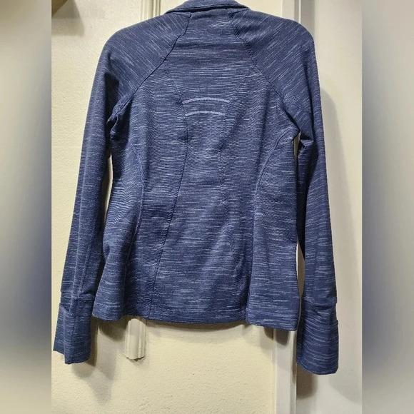 Athleta Striated Hope Jacket Full Zip Navy Blue Women’s - Size Small - Picture 3 of 10